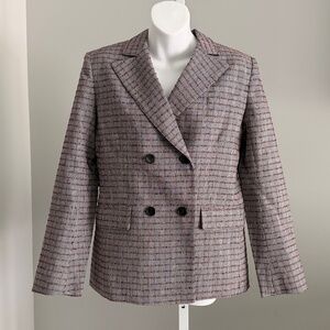 WE-AR4 Uniqe Tweed Sustainable Blazer Jacket Sz M NWT $500!!